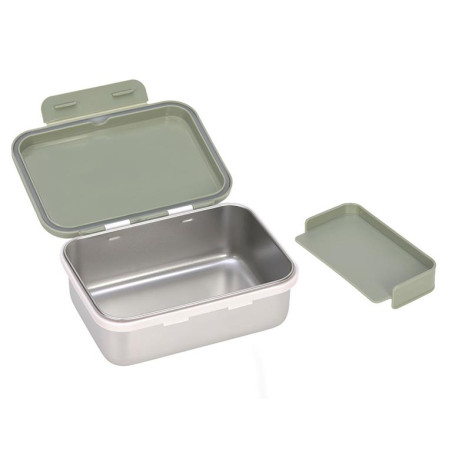 LUNCHBOX STAINLESS HAPPY LIGHT OLIVE LASSIG