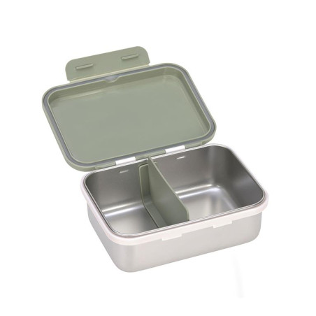 LUNCHBOX STAINLESS HAPPY LIGHT OLIVE LASSIG