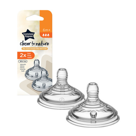 TETINAS CLOSER TO NATURE FLUJO RAPIDO, A PARTIR 6 MESES TOMMEE TIPPEE