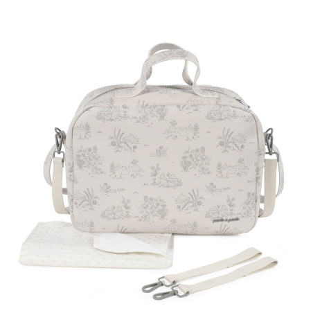 BOLSA CANASTILLA TOILE DE JOUY CREAM PASITO A PASITO