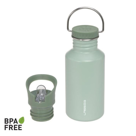 BOTELLA ACERO INOX.GREEN 500ML. LASSIG