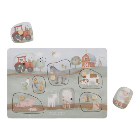 PUZZLE CON SONIDO PEUQEÑA GRANJA LITTLE DUCH