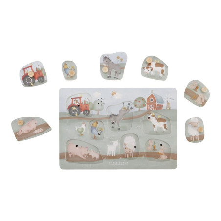 PUZZLE CON SONIDO PEUQEÑA GRANJA LITTLE DUCH