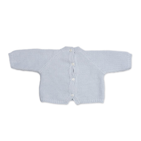 SET/TRICOT JERSEY+RANITA+BODY BAMBULA AZUL 0-1M-56CM PASITO A PASITO