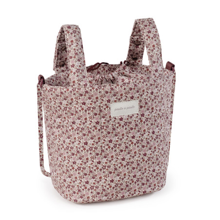 BOLSA BUCKET CHERRY FLORES PASITO A PASITO
