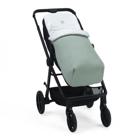 SACO CORALINA WAFFLE VERDE 95X35X80 KOKU BABY