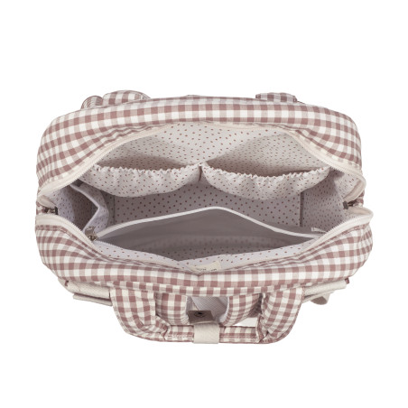 MOCHILA PRALINE VICHY MOKA WALKING MUM