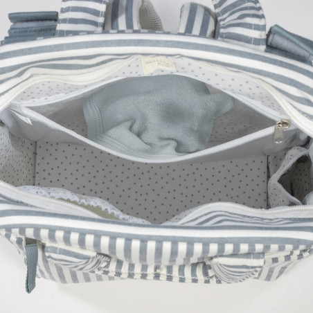 MOCHILA PRALINE RAYAS MATCHA WALKING MUM