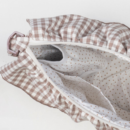 BOLSO CROSSBODY GONDOLA PRALINE VICHY MOKA WALKING MUM