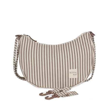 BOLSO CROSSBODY GONDOLA PRALINE RAYAS MOKA WALKING MUM