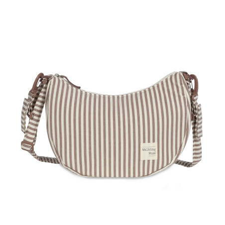 BOLSO CROSSBODY GONDOLA PRALINE RAYAS MOKA WALKING MUM