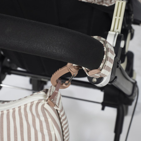 BOLSO CROSSBODY GONDOLA PRALINE RAYAS MOKA WALKING MUM